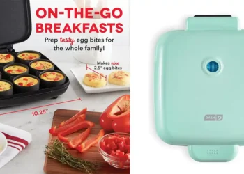 DASH Sous Vide Style Family Size Egg Bite Maker for Breakfast Bites