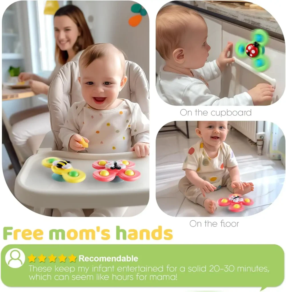 Engaging Play: The Benefits of Alasou Suction Cup Spinner Toys for Toddlers