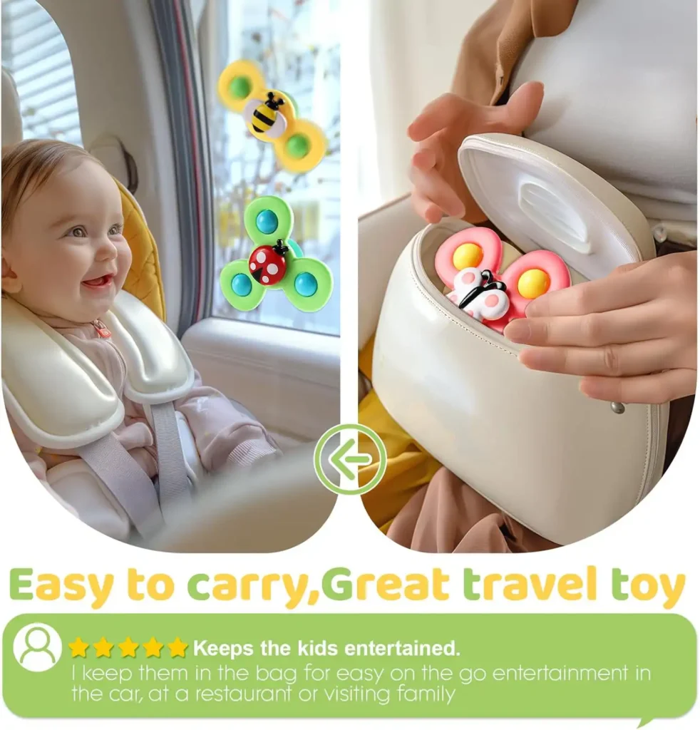 Engaging Play: The Benefits of Alasou Suction Cup Spinner Toys for Toddlers