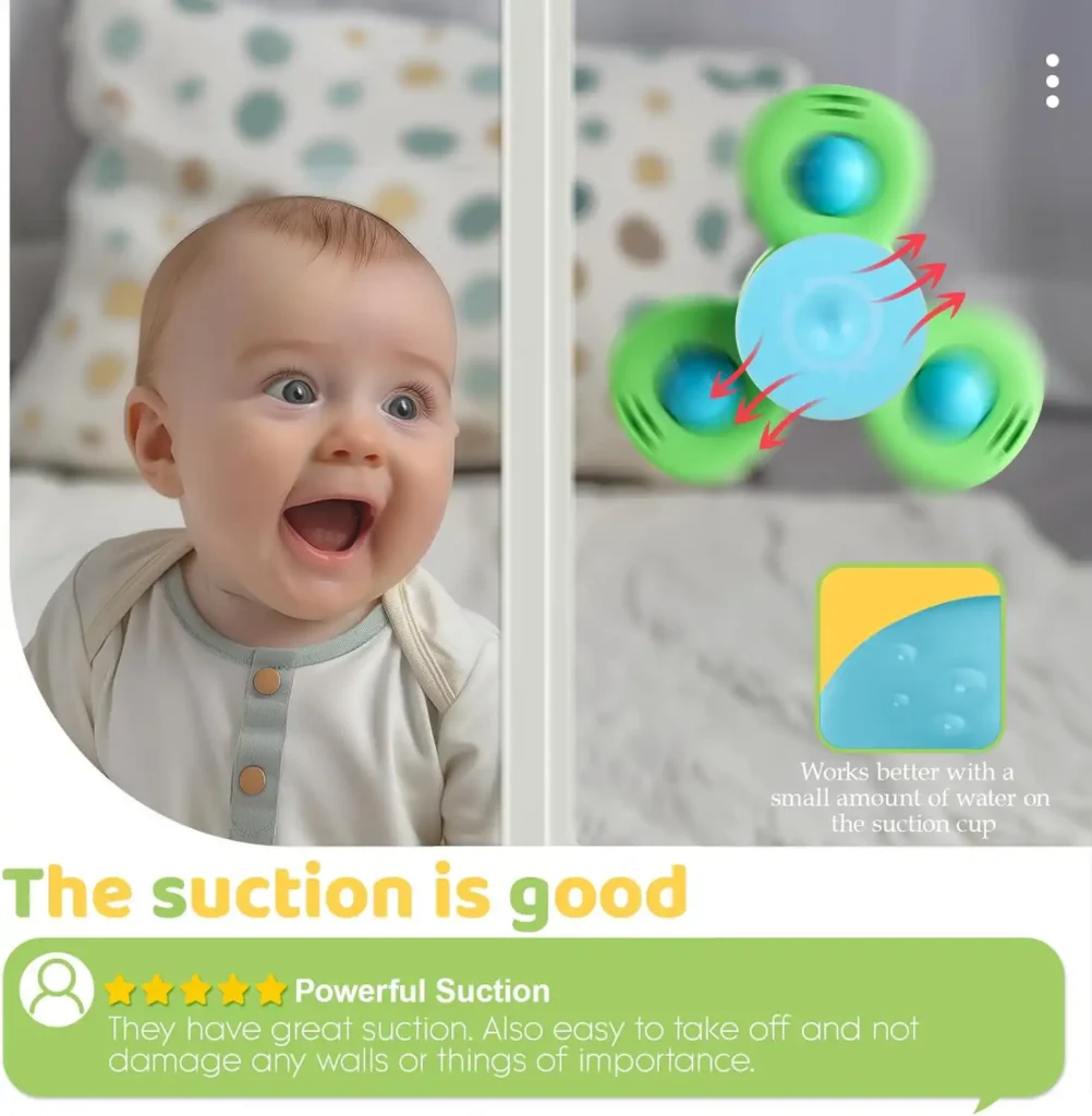 Engaging Play: The Benefits of Alasou Suction Cup Spinner Toys for Toddlers