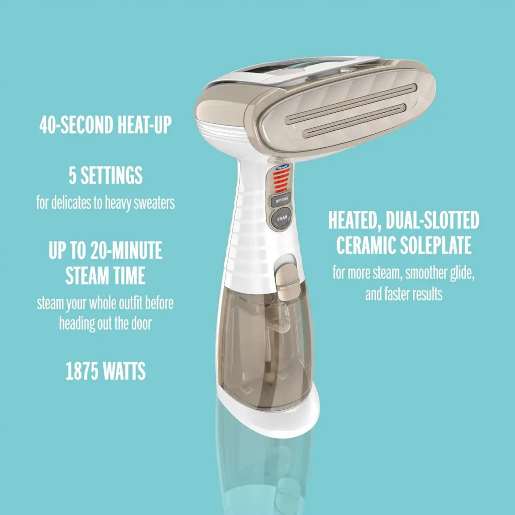 Revitalize Your Wardrobe with the Conair Handheld Garment Steamer